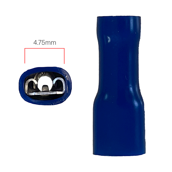 4.75mm Fully Insulated Female Terminal Blue (WT.78)